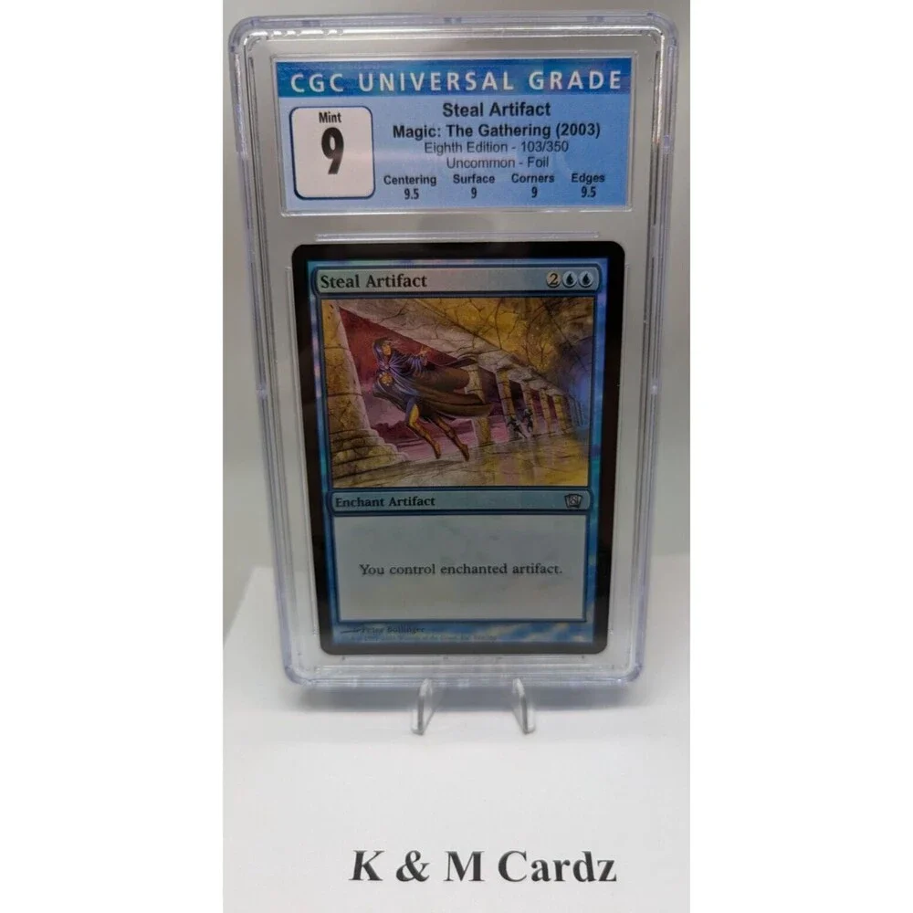 MTG - 8th Edition - Steal Artifact - Foil - Graded 9.0